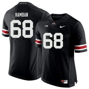 NCAA Ohio State Buckeyes Men's #68 Zaid Hamdan Black Nike Football College Jersey UCA0445CV